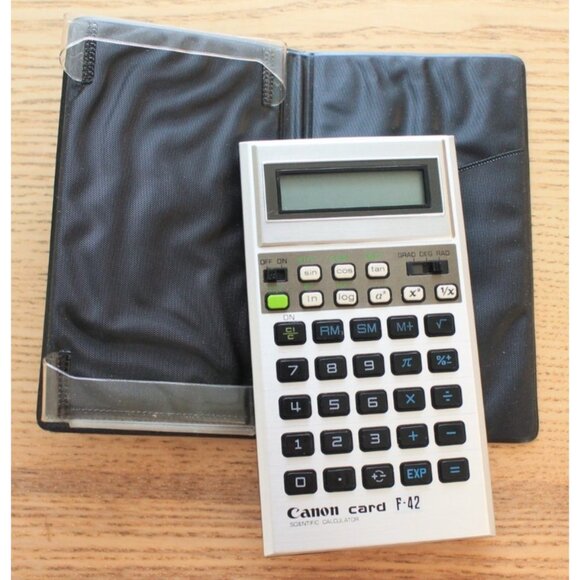 Canon F-42 Scientific Statistical Calculator Taschenrechner Vintage RAR -WORKS - Picture 1 of 11